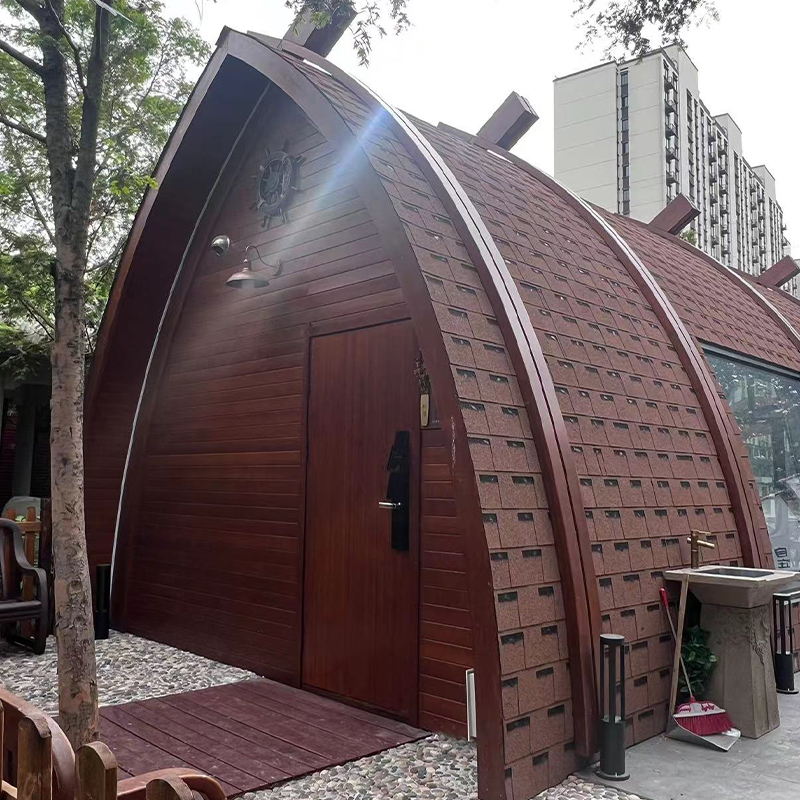 Geprefabriceerd houten botenhuis Geprefabriceerd houten botenhuis