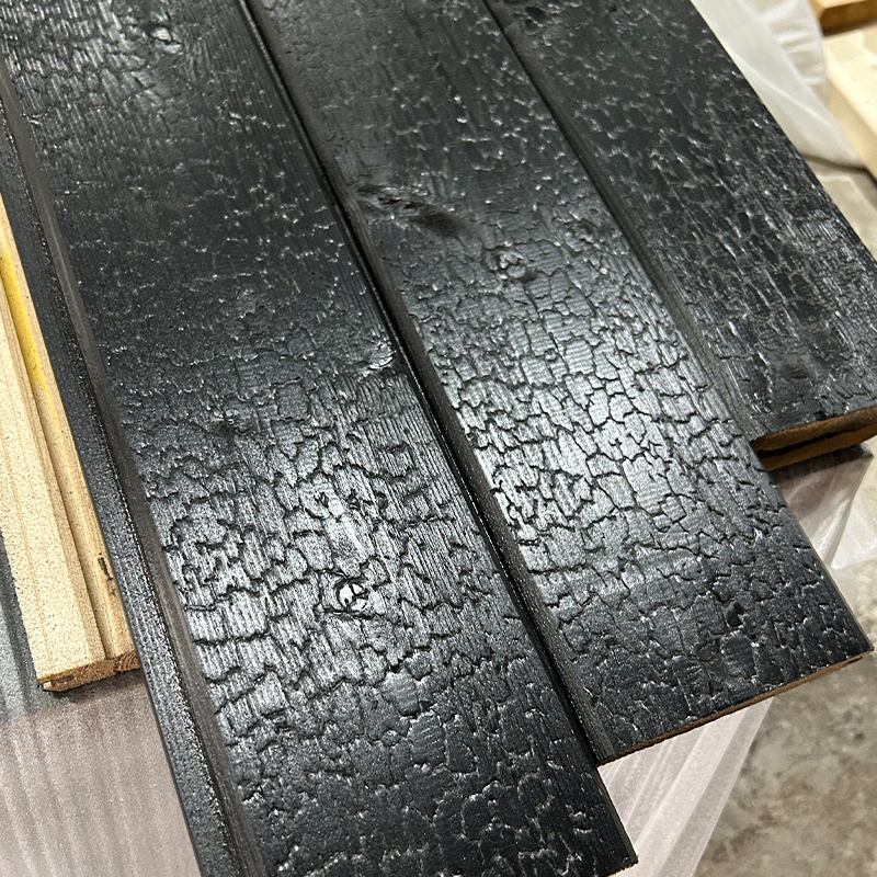 Shou Sugi Ban wandpanelen
